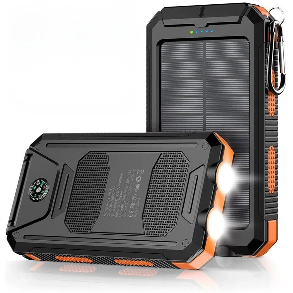 Banco de energía solar 20000 mAh